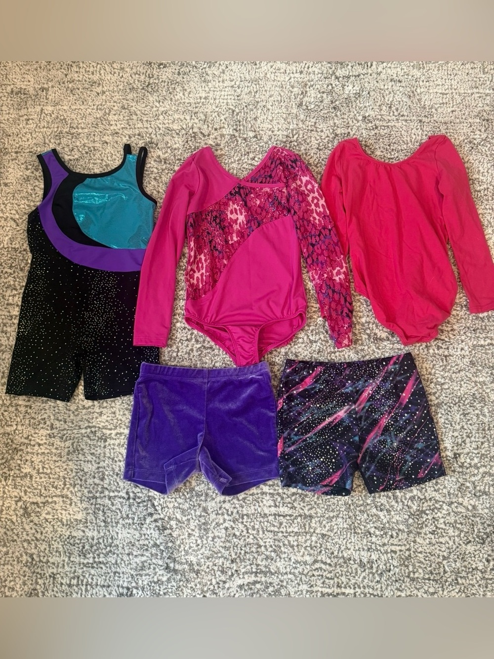 Girls Dance/Gymnastics Leotard Bundle - Size 6/6x